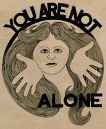 Not alone graphic