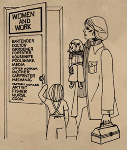 women and work graphic